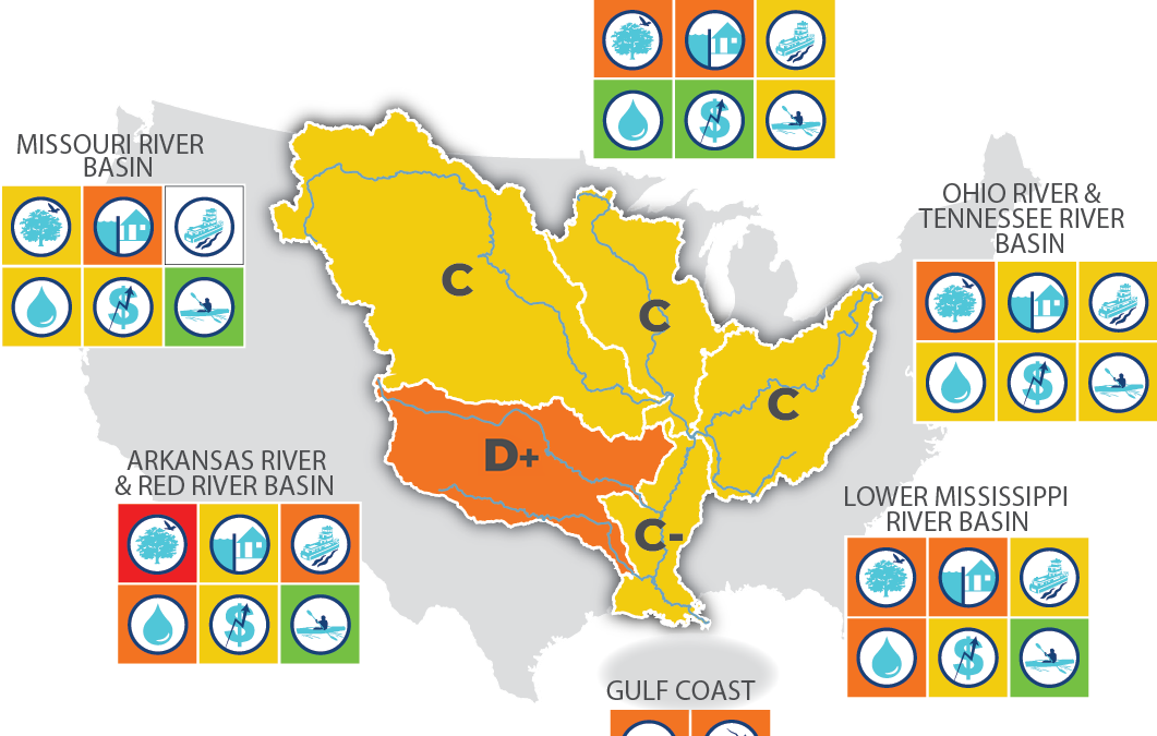 Mississippi River Watershed Receives a Grade of C-